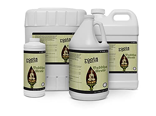 Roots Organics Buddha Grow, Organic Liquid Fertilizer, 2-0.25-2 NPK, 1 Gallon