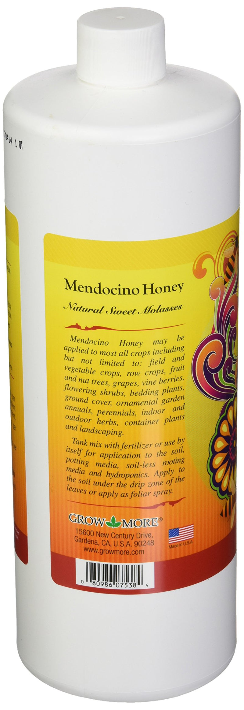 Grow More 7538 Mendocino Honey, 1-Quart