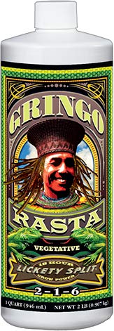 FoxFarm Gringo Rasta Lickety Split Liquid Fertilizer, 1 qt