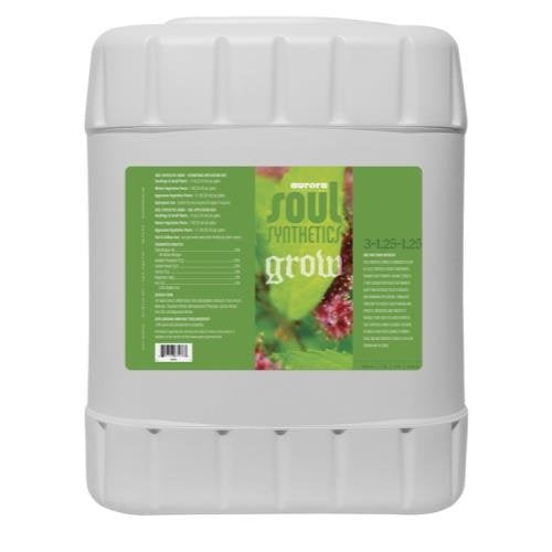 Soul Grow-N, Liquid Fertilizer for Hydroponics and Soil, 8-0-0, 5 Gallon