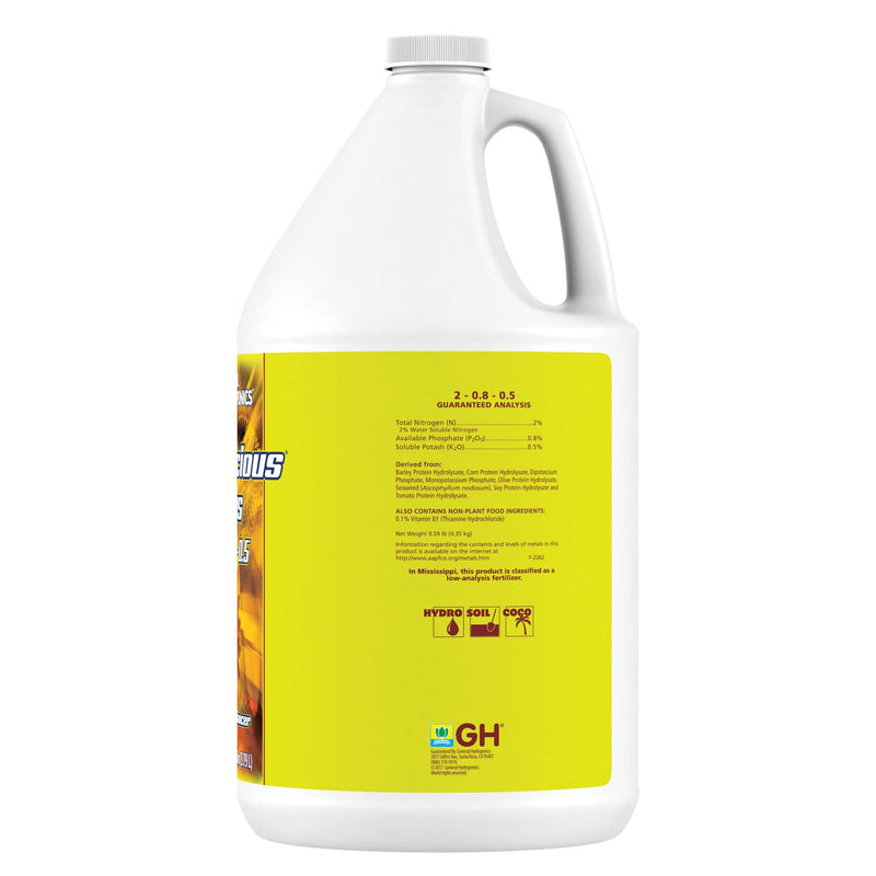 General Hydroponics HGC732207 Floralicious Plus Vitality Enhancer Plant Nutrient 1-Gallon Yellow