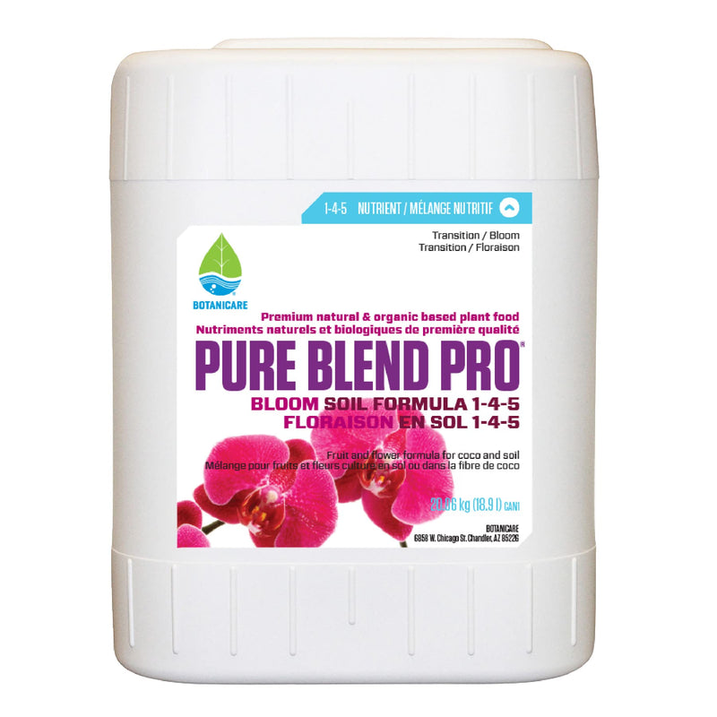Botanicare Pure Blend Pro Bloom Soil Nutrient 1-4-5 Formula, 5-Gallon