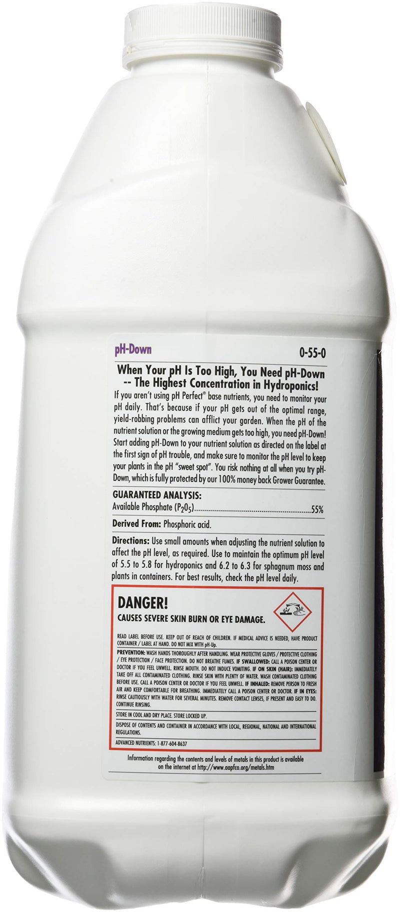 Advanced Nutrients 3800-16 pH, 10 Liter, Brown/A