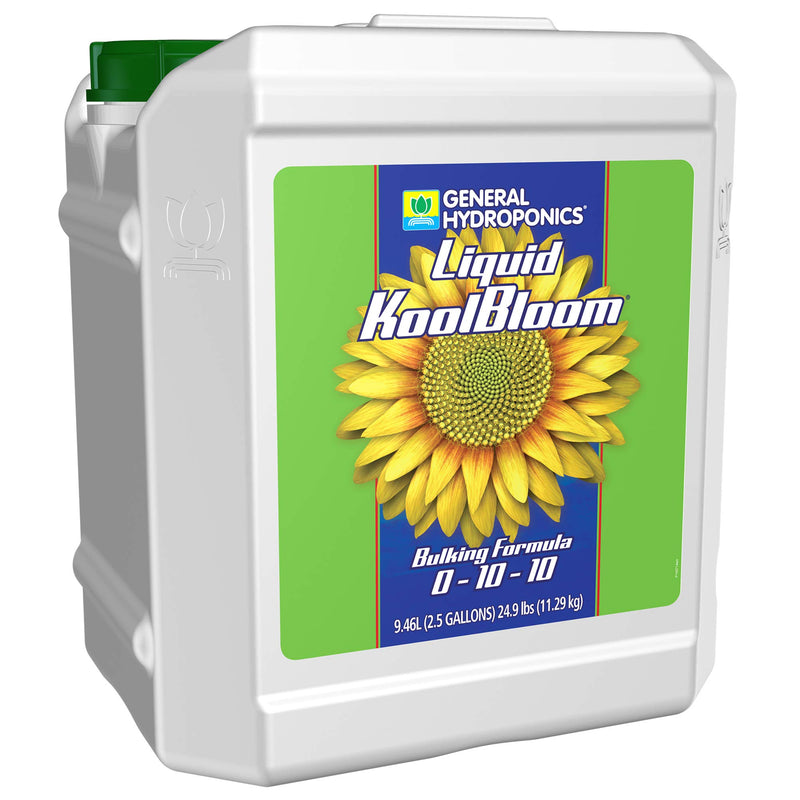 General Hydroponics Liquid KoolBloom 0-10-10, Promotes Intense Flowering, Helps Facilitate Bulking and Ripening in Annuals, Use in Hydroponics, Soil, and Coco Coir - Concentrate, 2.5 gal