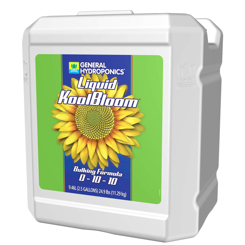 General Hydroponics Liquid KoolBloom 0-10-10, Promotes Intense Flowering, Helps Facilitate Bulking and Ripening in Annuals, Use in Hydroponics, Soil, and Coco Coir - Concentrate, 2.5 gal