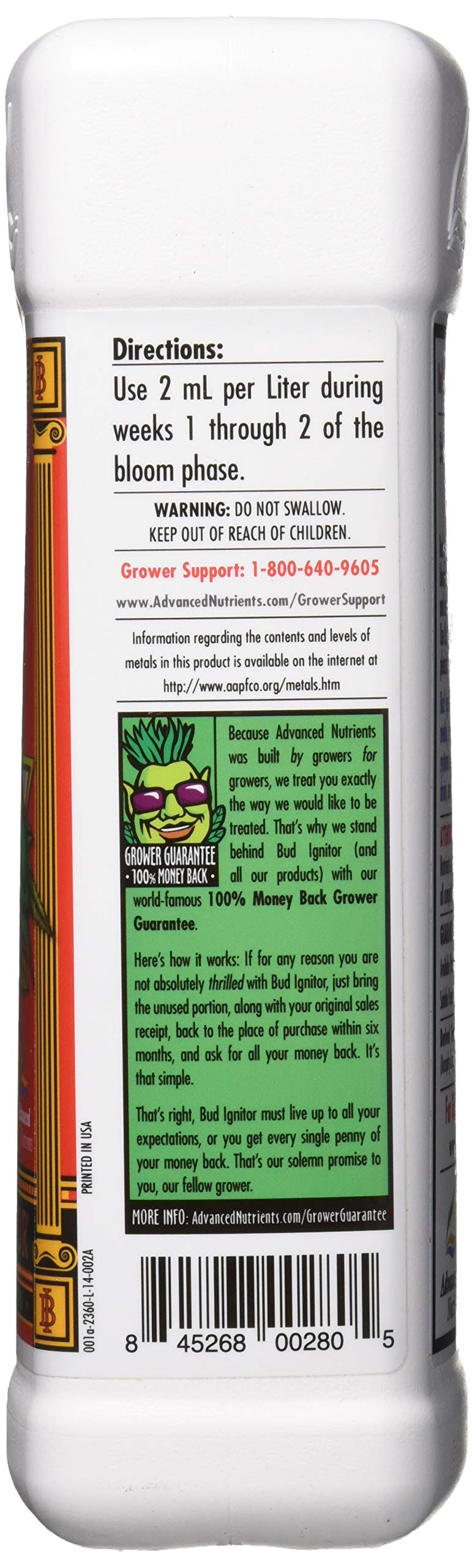 Advanced Nutrients 2360-14 Bud Ignitor Fertilizer, 1 Liter, Brown/A