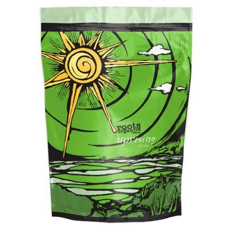 roots organics Uprising Grow, Organic Fertilizer with Beneficial Bacteria and Mycorrhizae, 6-1-2 NPK, 9 lb.