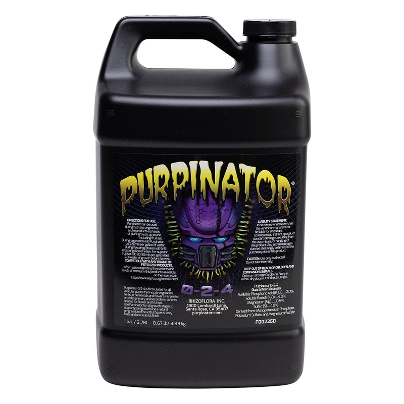 Purpinator - Liquid Nutrient Additive for Flowering and Fruiting Plants, For Use in Hydroponics and Soil, 1 gal.