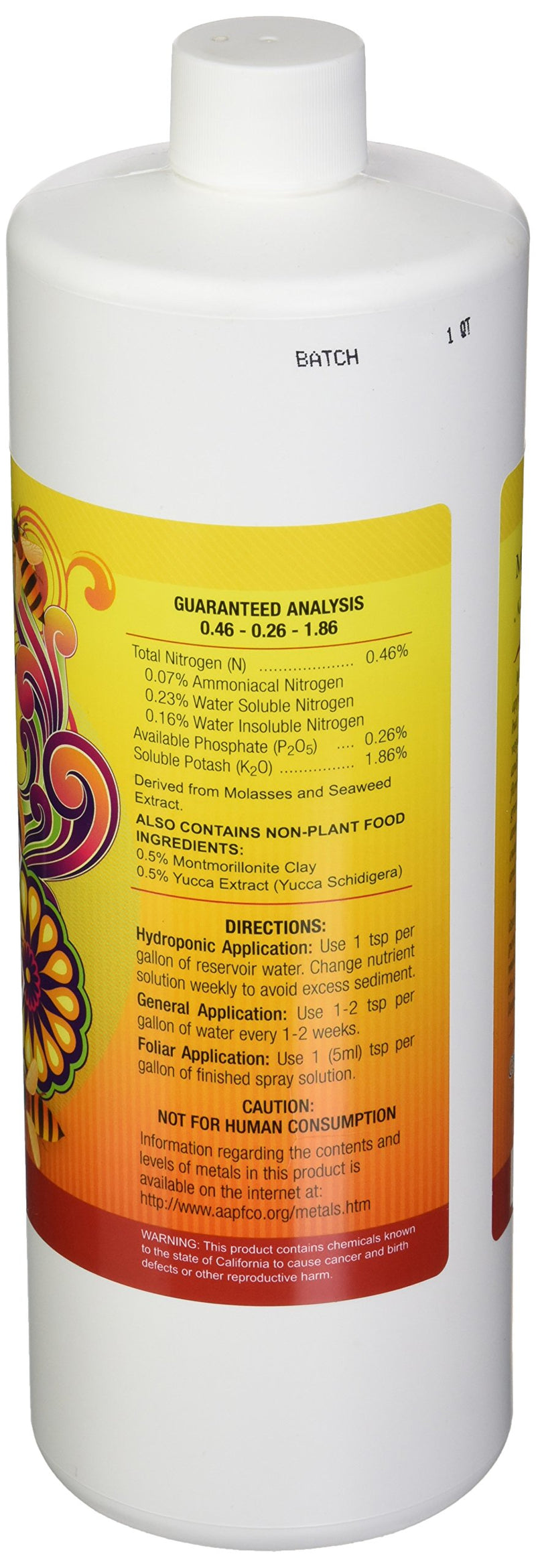 Grow More 7538 Mendocino Honey, 1-Quart