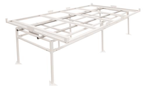 Fast FitÂ Rolling Bench Tray Stand 4 ft x 8 ft